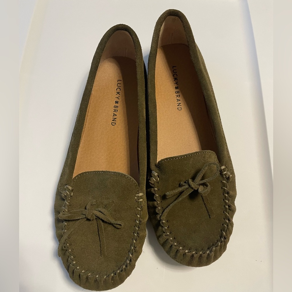 Lucky l Brand Leather/Suede Moccasin Shoes, size 10